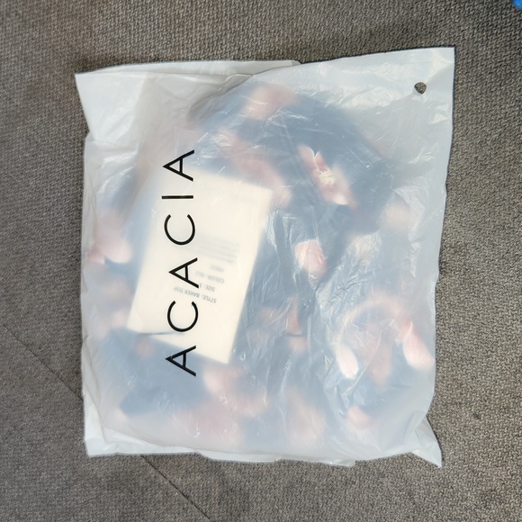 New acacia swimwear baker isle bikini top S orchid bandeau tie front tropical - Picture 5 of 9